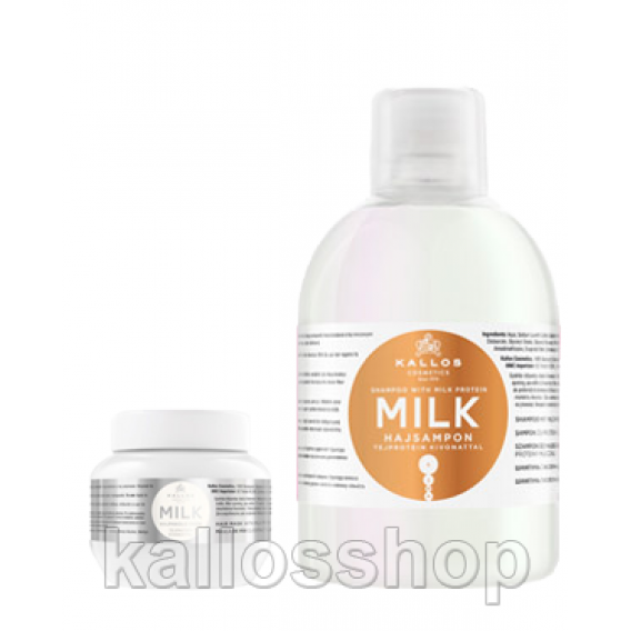 Obrázok pre Kallos Milk malý set šampón - maska