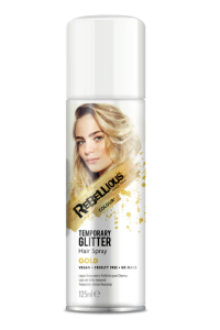 Obrázok pre Rebellious Gold Glitter Hairspray - flitrový sprej na vlasy ZLATÝ 125 ml