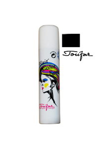 Obrázok pre Toufar Hair Color spray farebný a glitrový lak na vlasy Čierny 125ml