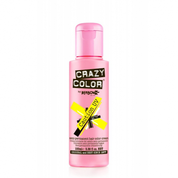 Obrázok pre Crazy Color 77 Caution UV farba na vlasy 100ml