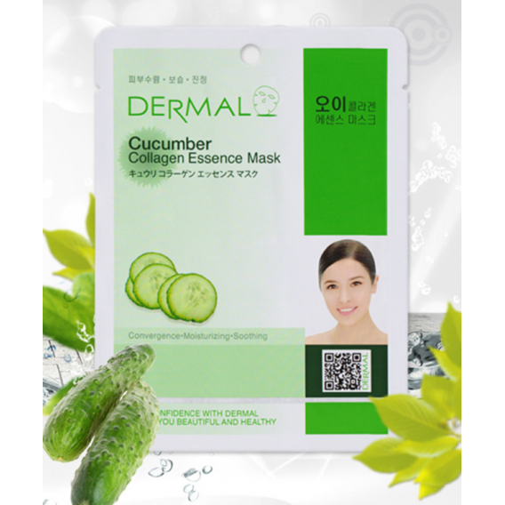 Obrázok pre Dermal Cucumber Collagen Essence pleťová maska 23g