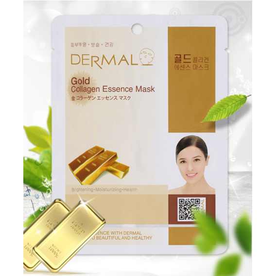 Obrázok pre Dermal Gold Collagen Essence pleťová maska 23g