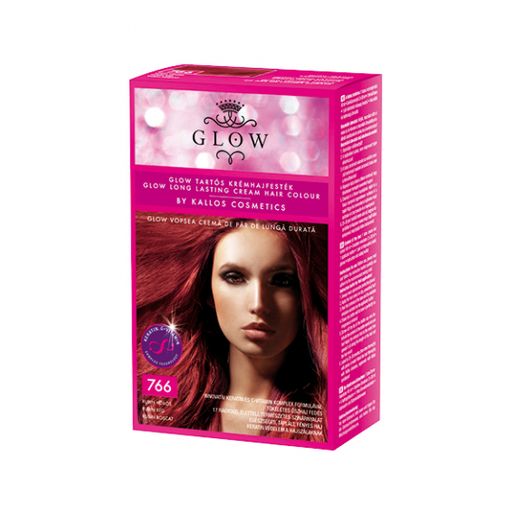 Obrázok pre Kallos Glow farba na vlasy nr. 766 rubínovo červená 40ml