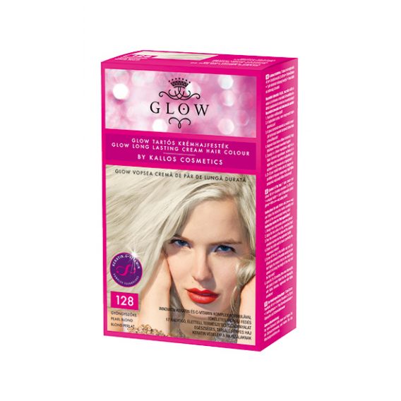 Obrázok pre Kallos Glow farba na vlasy nr. 128 perleťová blond 40ml