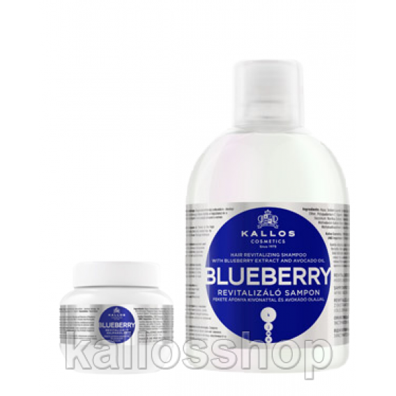 Obrázok pre Kallos Blueberry čučoriedkový malý set šampón - maska